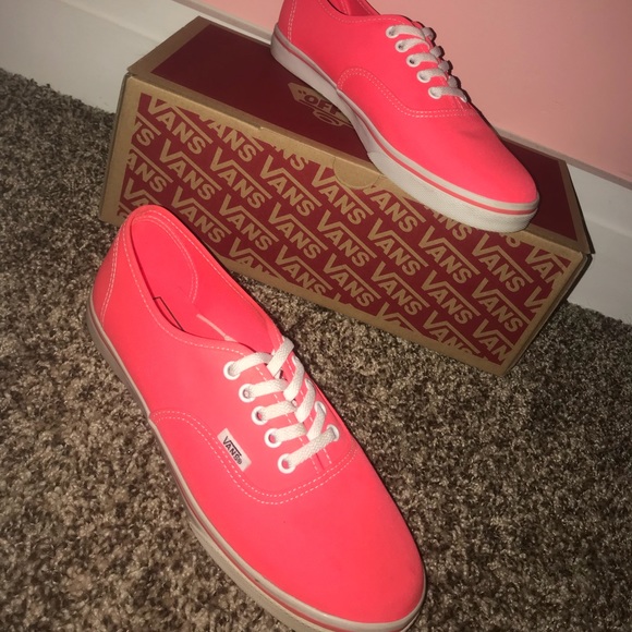 pink orange vans